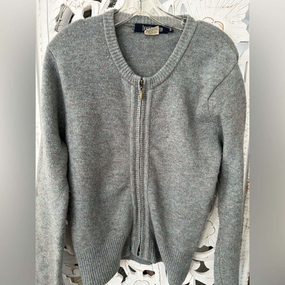 French Connection Gray Wool Blend Sweater